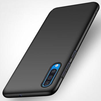 Capa preta slim em silicone samgung galaxy a50 + película