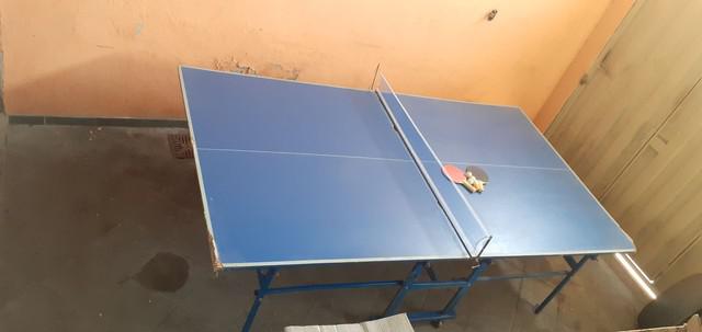 Mesa tênis de mesa ping pong pared?o com rodas em Uberaba