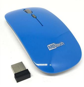 Mouse óptico sem fio recarregável - silencioso slim usb