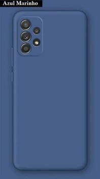 Capa de Silicone Para Samsung A52 - Azul Marinho - Zcom -