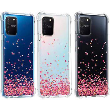 Capinha Case Anti Queda Chuva Corações Galaxy S10 Lite -