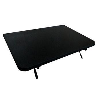 Mesa De Parede Dobrável 60x41 MDF Preto Prateleiras