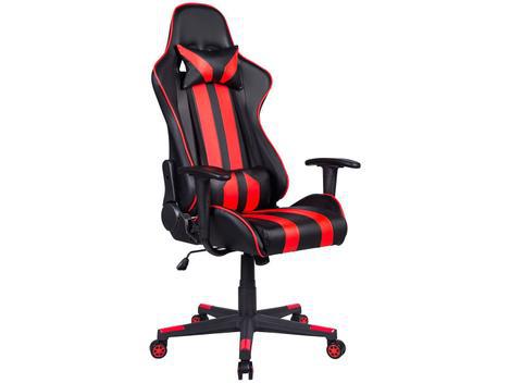 Cadeira Gamer Travel Max Reclinável - Preta e Vermelha