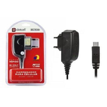 Carregador celular original anatel v8 dotcell micro biv usb