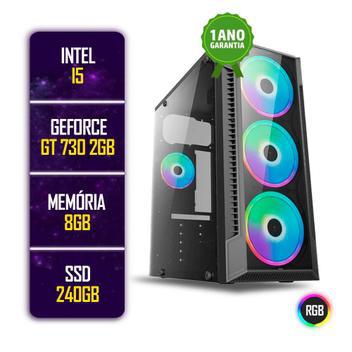 Pc gamer i5 8gb ssd 240gb placa de video gt 730 2gb 128bits