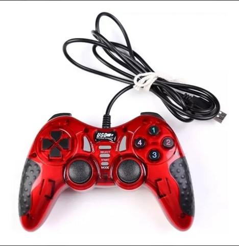 Controle joystick usb - vermelho