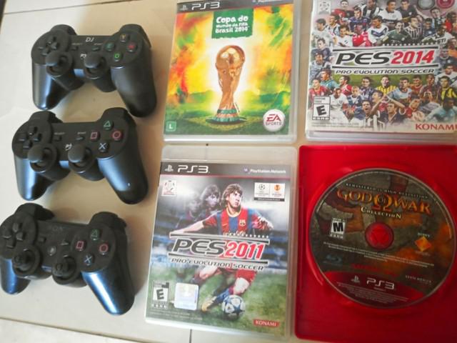 Lote ps3 jogos e controle