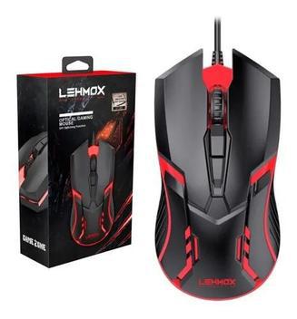 Mouse gamer led rgb 4 botões 1200dpi hyper gt-m5 - lehmox -