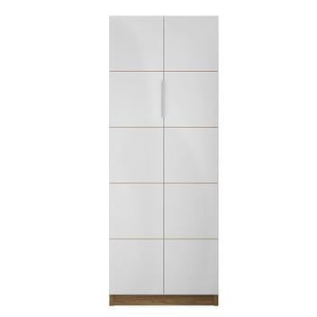 Armário alto 02 portas cubic branco caemmun móveis -