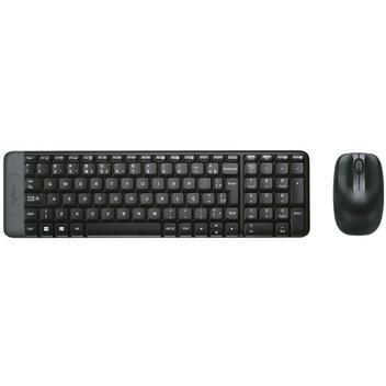 Kit Teclado E Mouse Sem Fio Logitech Mk220 Preto - Kit