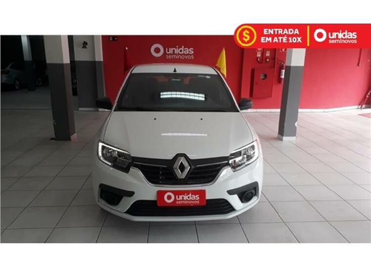 Renault sandero 1.0 12v sce life branco 2020/2021 - osasco