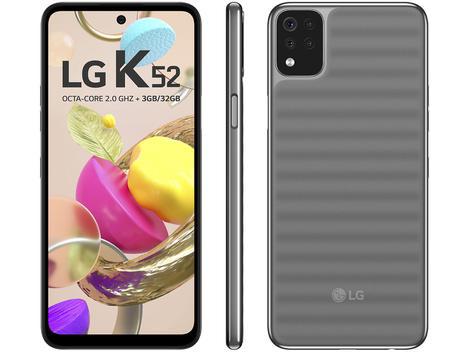 Smartphone LG K52 64GB Cinza 4G Octa-Core 3GB RAM - Tela