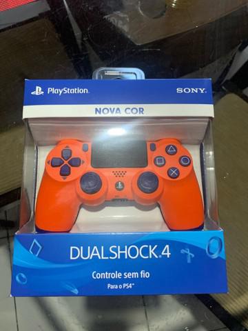 Controle Dualshock 4 - PlayStation 4 - Laranja Sunset