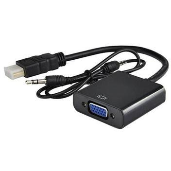 Cabo adaptador conversor hdmi para vga com saída p2 de