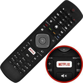 Controle Remoto Philips Smart Tv Lcd Led Tecla Netflix