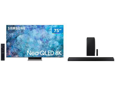 Smart tv 75” 8k neo qled mini led samsung 75qn900a - 120hz