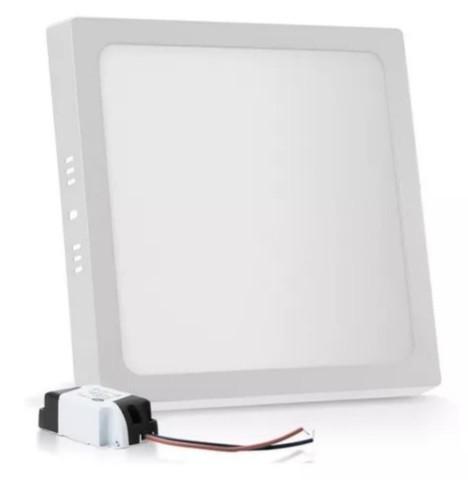 Painel plafon sobrepor 24w quadrado 30cm branco frio