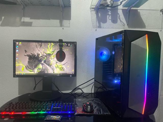 Gabinete corsair gamer 470t novo com monitor 20? polegadas