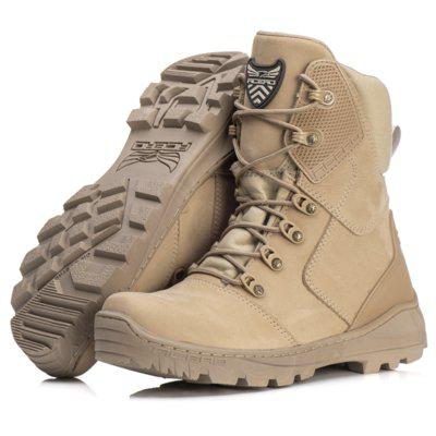 Bota coturno militar acero mamut masculina bege