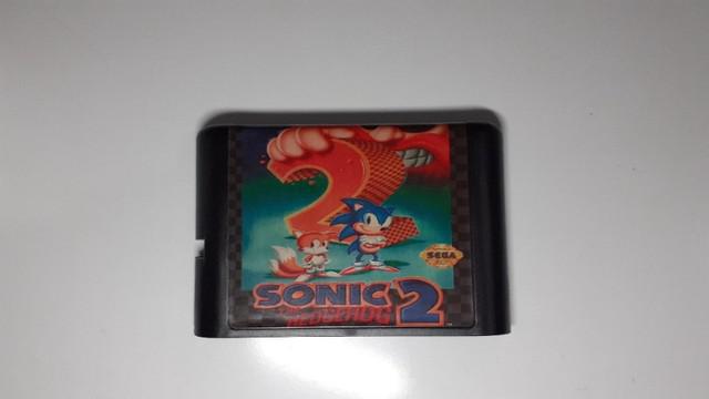 Cartucho Mega Drive Sonic 1 ou 2