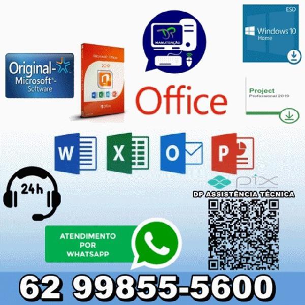 Microsoft office 2019 + ativação vitalícia - temos