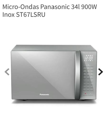 Microondas Panasonic Inox espelhado