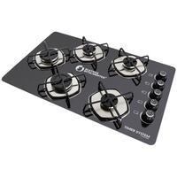 Fogão cooktop à gás 5 bocas exclusiva tecnologia de