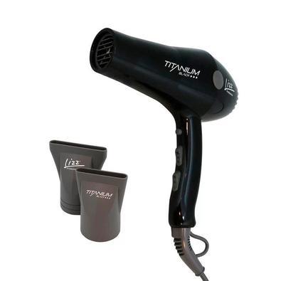 Secador de cabelo lizz titanium black, 2150w, 110v, preto e