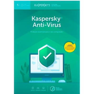 Kaspersky Antivírus 2019 5 PCs - Digital para Download