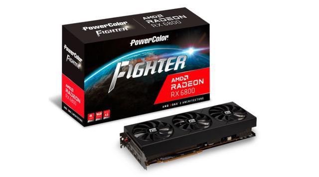 Placa de video amd radeon rx 6800 fighter powercolor 16gb -