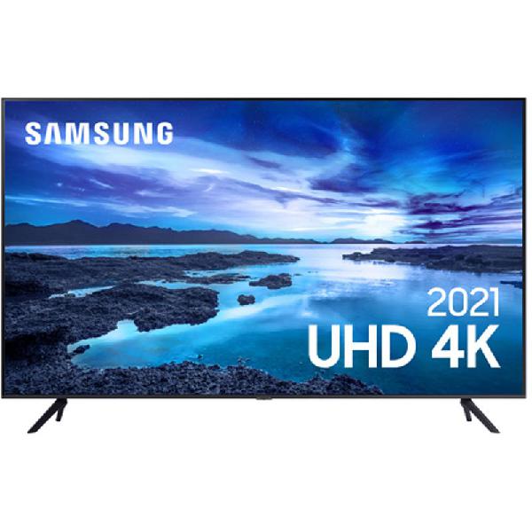 Samsung Smart TV 65" UHD 4K 65AU7700, Processador Crystal