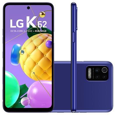 Smartphone lg k62, 64gb, 48mp, tela 6.5´, azul - lm-k520bmw