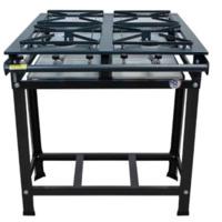 Fogão industrial 4 bocas alta pressao sem forno grande mr -