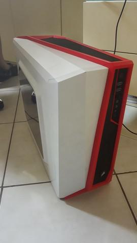 Gabinete gamer corsair spec alpha white red