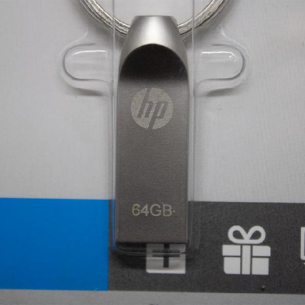 Pendrive HP 64 GB de metal de alta velocidade USB