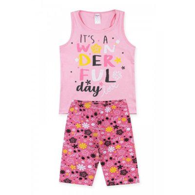 Conjunto infantil wonderful rosa 9024 - kappes