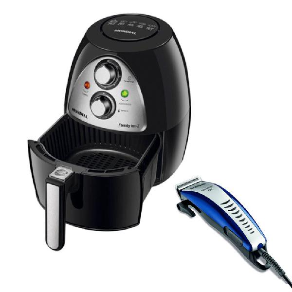 Fritadeira airfryer mondial naf 03i 4l 127v e cortador de