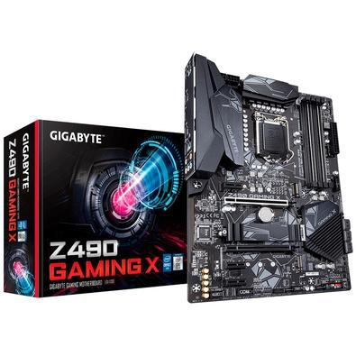 Placa-mãe gigabyte z490 gaming x, intel lga 1200, atx, ddr4