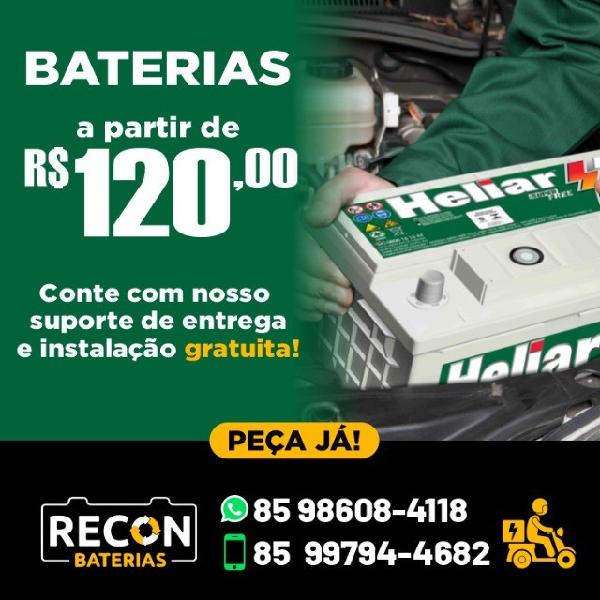 Kombi Bateria Heliar de 60 Amperes Etios Bateria Moura 50ah