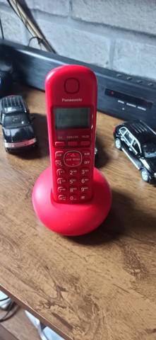 Telefone sem fio decor vermelho Panasonic