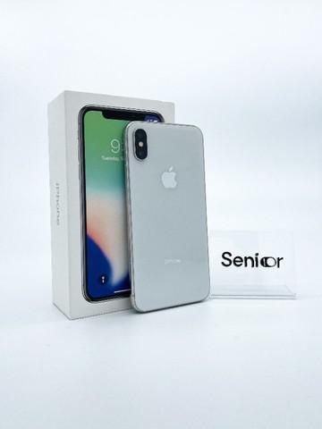 Iphone x 64gb branco / prateado (silver) seminovo