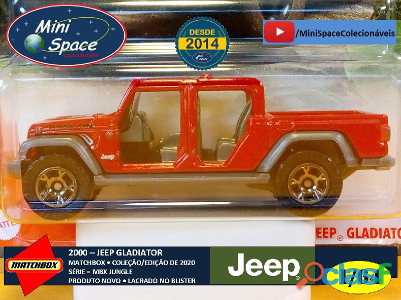 Matchbox 2020 Jeep Gladiator cor Vermelho 1/64 2