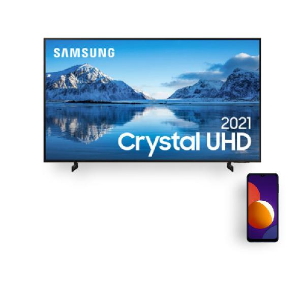 Combo Samsung Smart TV 75" UHD 4K 75AU7700 e Smartphone