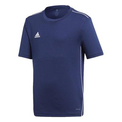 Camisa Adidas Infantil Core 18 Treino Azul Menino CV3494