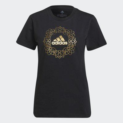 Camiseta Adidas Logo Metalizada Feminina