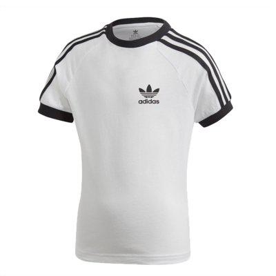 Camiseta adidas originals infantil 3 stripes branca dv2860