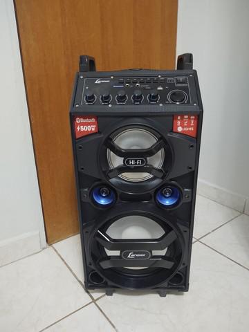 Caixa amplificadora 500w lenoxx bivolt