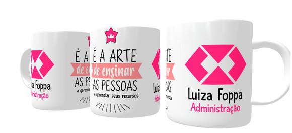 Caneca cerâmica - administração + nome