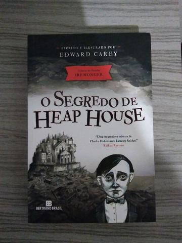 Livro o segredo de Heap House. aventura suspense. novo.