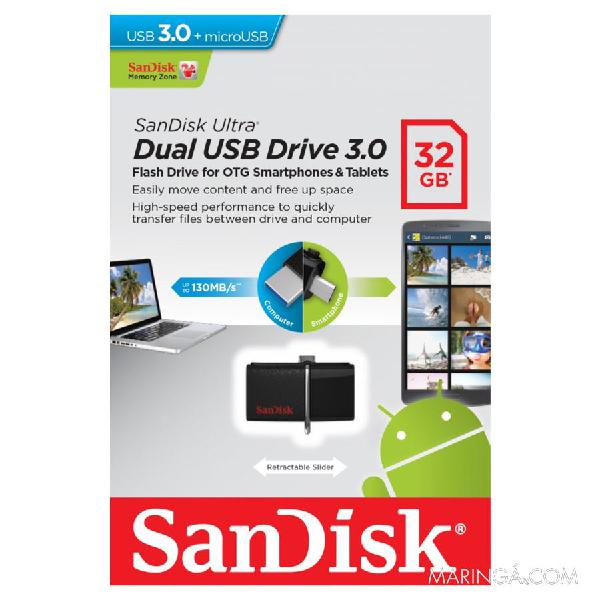 Pendrive Sandisk 32GB Ultra Dual USB Drive 3.0